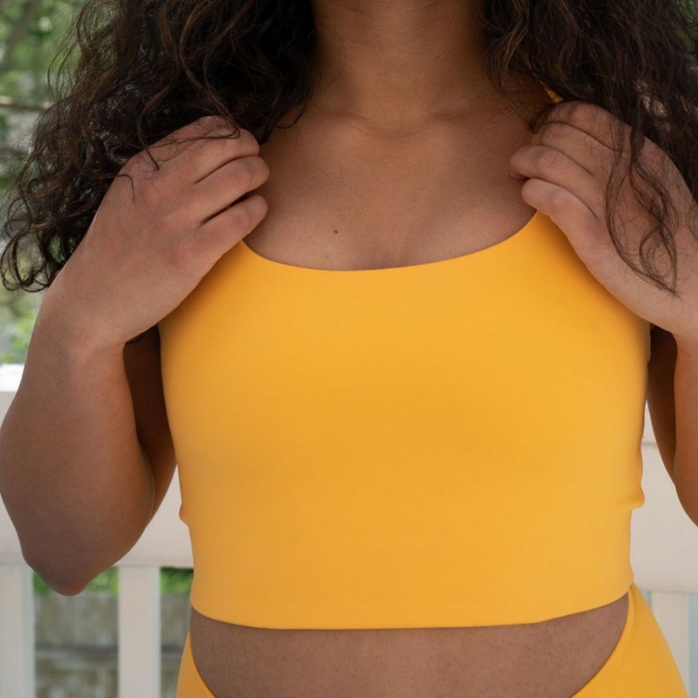 Girlfriend Collective Paloma bra, Marigold